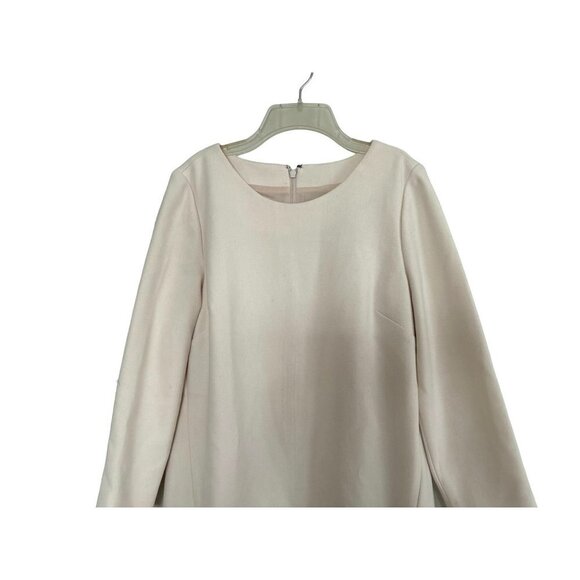 J.CREW White Shift Dress Double Zip Lined Size 6 - Picture 7 of 12